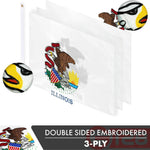 Load image into Gallery viewer, Illinois IL State Flag 3x5 Ft 5Pack Doublesided Embroidered Polyester By G128