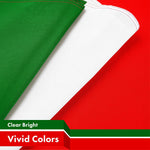 Load image into Gallery viewer, Combo Pack: American USA Flag 3x5 Ft & Italy Italian Flag 3x5 Ft Both LiteWeave Pro Series Printed 150D Polyester, 4 Corner Brass Grommets, Perfect For Balcony/Wall