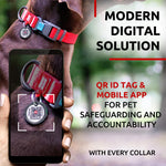Load image into Gallery viewer, Red Waterproof Dog Collar Adjustable for XLarge Dogs 1423 in Neck x 1 in