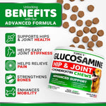 Load image into Gallery viewer, 2 Pack Glucosamine for Dogs with Chondroitin Joint Pain Relief Made in USA