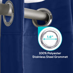 Load image into Gallery viewer, 2 Pack Blackout Curtains for Bedroom with Grommet 42x84 inch Navy Blue