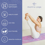 Load image into Gallery viewer, Mantra Yoga 1.5mm with Knee Pad Bag 72x24 inch 2,6 lbs Foldable Fitness Exercise Mat with Bag Lightweight, Compact & Eco Friendly Non Slip & Washable For All Types of Yoga