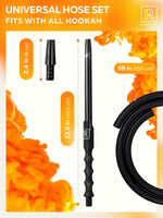 Load image into Gallery viewer, Black Hookah Silicone Hose