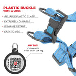 Load image into Gallery viewer, Blue Cotton Dog Harness Eco Friendly Dog Harness for Small Dogs S Size
