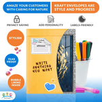 Load image into Gallery viewer, Gold Kraft Bubble Mailer Envelopes 8.5 x 13 Inch 25 Pack Mail Padded Envelopes Self Seal Kraft Bubble Mailers Tear Resistant Mailing Envelope Padded. Sturdy Paper Mailer
