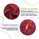 Load image into Gallery viewer, Burgundy Adult Bib with Snap 28x30 Inch 2 Pack of 100% Spun Durable Polyester