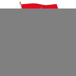 Load image into Gallery viewer, G128 12 Pack Handheld Netherlands Dutch Stick Flags 12x18 In Printed 150D Polyester, Country Flag, Solid Wooden Stick, Spear Gold Tip
