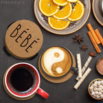Load image into Gallery viewer, Cork Coasters for Drinks Coasters Set of 6 with Holder Funny Coasters for Adults Cup Coasters for Coffee Table Home Bar Wedding Absorbent Coasters Mat Cups Cool Decor Unique Coaster Gift