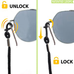 Load image into Gallery viewer, Eyeglasses String Holder Glasses Strap Cords 5 Pcs Black Adjustable 29 inch Long