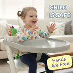 Load image into Gallery viewer, High Chair Tray for Stokke Tripp Trapp Gray No Baby Set Needed Suction Surface Snap on BPA Free