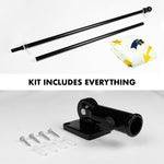 Load image into Gallery viewer, Combo Pack 5 Ft Tangle Free Aluminum Spinning Flagpole and Rhode Island Flag
