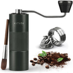 Load image into Gallery viewer, Manual Coffee Grinder Stainless Steel Conical Burr Coffee Grinder Manual with Adjustable Setting Double Bearing Hand Espresso Grinder Perfect for Home Office and Camping