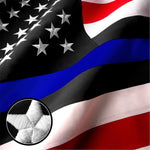Load image into Gallery viewer, G128 Blue Lives Matter Flag Police Flag Embroidered 2x3 FT Spun Polyester