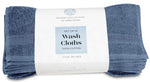Load image into Gallery viewer, Resort Collection Soft Washcloth Face Body Towel Set 12 Pack Blue 12x12 Luxury