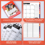 Load image into Gallery viewer, 2026 Appointment Book Planner 6.5 x 8.5 inch Large Peach Tabbed Daily Hourly Weekly Planner Schedule Book 30 Minute time Slots Business & Personal Planner Jan 2026 Dec 2026