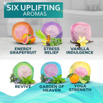 Load image into Gallery viewer, Bath Bombs Gift Set 6 Bubble Bath Fizzies (6 x 2oz) with Natural Dead Sea