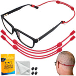 Load image into Gallery viewer, Red Glasses Strap Holder No Tail Eyeglass Cord Adjustable M Size 13 inch 2 Pcs