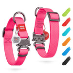 Load image into Gallery viewer, Pink Waterproof Dog Collar Adjustable for Small and Medium Dogs 10 - 16 inch Neck