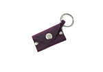 Load image into Gallery viewer, Purple Leather Keychain Coin Holder for Man and Women Airtag Holder Keychain
