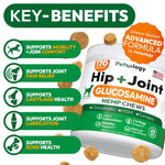 Load image into Gallery viewer, Hemp Hip and Joint Supplement Glucosamine for Dogs 170 Mobility Support Chews