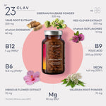 Load image into Gallery viewer, Meno Balance Menopause Support with Wild yam Root Red Clover Siberian Rhubarb