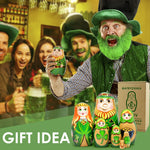 Load image into Gallery viewer, St. Patricks Day Irish Nesting Dolls Set 7 pcs Russian Dolls for St. Patricks