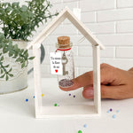 Load image into Gallery viewer, Mensaje romántico en una botella para regalar a tu novio o novia Tarro de los deseos con una tarjeta para tu esposo o esposa (bottle in cute craft paper box Tu tienes la llave de mi corazón)