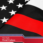 Load image into Gallery viewer, Thin Red Line Flag 3x5 Ft 2Pack Printed 150D Polyester By G128