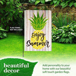 Load image into Gallery viewer, Garden Flag Enjoy Summer Pineapple 12x18 Inch Printed Blockout Polyester Summer
