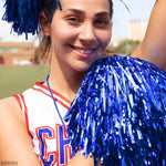 Load image into Gallery viewer, Cheerleader Pompom Dance Party Accessories 6Pcs Party Dress Cheerleading Gifts Cheer Gifts Party Set Dance Costume for Graduation Noise Makers and Sporting Events Makers Pink Cheer Pom Poms