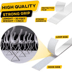 Load image into Gallery viewer, Hook and Loop Tape Roll Heavy Duty Adhesive Industrial Strength 1 Inch x 30 Ft