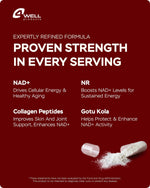 Load image into Gallery viewer, NAD Plus Supplement 1400mg NMNH Supplement Alternative Supports Healthy Aging Complex with Nicotinamide Riboside & Gotu Kola Collagen Formula for Energy Skin & Cognitive 60 Caps