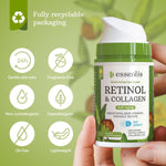 Load image into Gallery viewer, Retinol Cream for Face Anti Aging Face Moisturizer Day & Night Anti Wrinkle Cream for Women & Men Face Cream with Collagen Hyaluronic Acid Vitamins B E Moisturizing Lifting & Recovery 1.7 oz