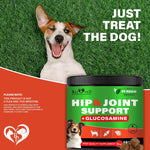Load image into Gallery viewer, Dog Hip and Joint Supplement & Arthritis Pain Relief Treats Glucosamine Chondroitin MSM Soft Chews for Senior Dogs Natural Medicine & Support Mobility Turmeric Vitamins for Dysplasia USA