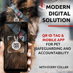 Load image into Gallery viewer, Long Lasting Leather Dog Collar for Large Dogs Medium & Small Dogs Adjustable Classic Puppy Collars for Large Breed Dogs Boy & Girl Dog Collars with Durable Buckle D Ring & QR Dog Tag