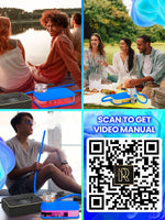 Load image into Gallery viewer, Royal Blue Hookah Set With Everything Premium Small Hookah Set With Case