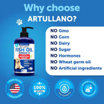 Load image into Gallery viewer, Omega 3 Fish Oil for Dogs 8 FL OZ Better Than Salmon Oil Skin and Coat Defense