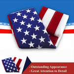 Load image into Gallery viewer, American USA US Flag 4x6 ft Deluxe Embroidered Stars Sewn Stripes Brass Grommets