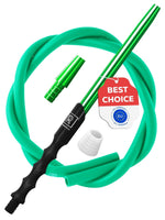 Load image into Gallery viewer, Hookah Hose Green with Hookah Adapter Mouthpiece Cleanable Green Hookah Hose