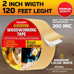 Load image into Gallery viewer, Double Sided Woodworking Tape 2 Inch x 120 Ft Double Face Woodworking Turner Tape Wood Crafter Double Stick Tape for Router Templates and Woodworking Tools Removable & Residue Free