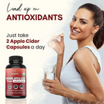 Load image into Gallery viewer, Apple Cider Vinegar with The Mother Supplement 1200mg Apple Cider Capsules for Optimum Wellness Gluten Free Non GMO 120 Veggie Capsules Zealthy Life
