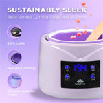 Load image into Gallery viewer, Waxing Kit for Women Men Hard Wax Kit for Hair Removal Wax Warmer Kit Purple
