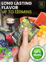 Load image into Gallery viewer, Classic Hookah Flavors Set 5 x 50g non tobacco hookah flavor for your Hookah Bowl (Watermelon Blueberry Mango Wildberry Mint) Hookah Bundle Pack of 5 Try these Tobacco Free Shisha