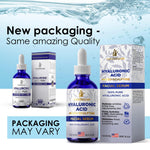 Load image into Gallery viewer, Pure Hyaluronic Acid Serum for Face 2 Oz Medical Quality Hydrating for Skin Lips