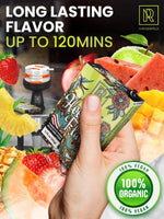 Load image into Gallery viewer, Pleasure Hookah Flavors Set 5 x 50g non tobacco hookah flavor for your Hookah Bowl (Sweet watermelon Double apple Mango Pineapple Strawberry) Hookah Bundle Pack of 5 Try these Tobacco Free Shisha