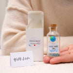 Load image into Gallery viewer, Anniversary Present for Her & Him Valentines Day Romantic Gift to Boyfriend Girlfriend Message I Love You Gifts Wife Husband (World in Big Bottle You Are My World Gift Bottle)