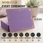 Load image into Gallery viewer, 30 Pack Premium Purple Certificate Holders 8.5 x 11 Heavyweight 300gsm Cardstock Diploma Holder & Certificate Folder Award Certificate Folders for Graduation with Gold Foil Diploma Cover 8.5x11