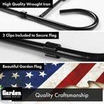 Load image into Gallery viewer, Combo Pack Garden Flag Stand Black 36x16 Inch Garden Flag 12x18 Inch God Bless