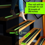 Load image into Gallery viewer, Grip Tape Anti Slip for Stairs Outdoor Indoor 4 Inch x 35 Feet Glow in The Dark