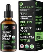 Load image into Gallery viewer, Organic Mullein Drops for Lungs Respiratory Support Mucus Relief for Smokers 2oz